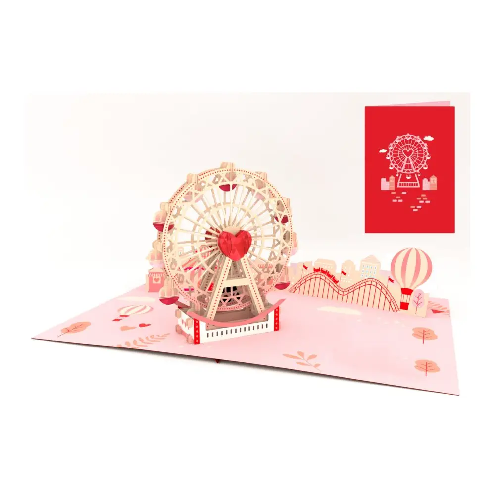 BIGLIETTO DI AUGURI RUOTA DELL’AMORE ORIGAMO