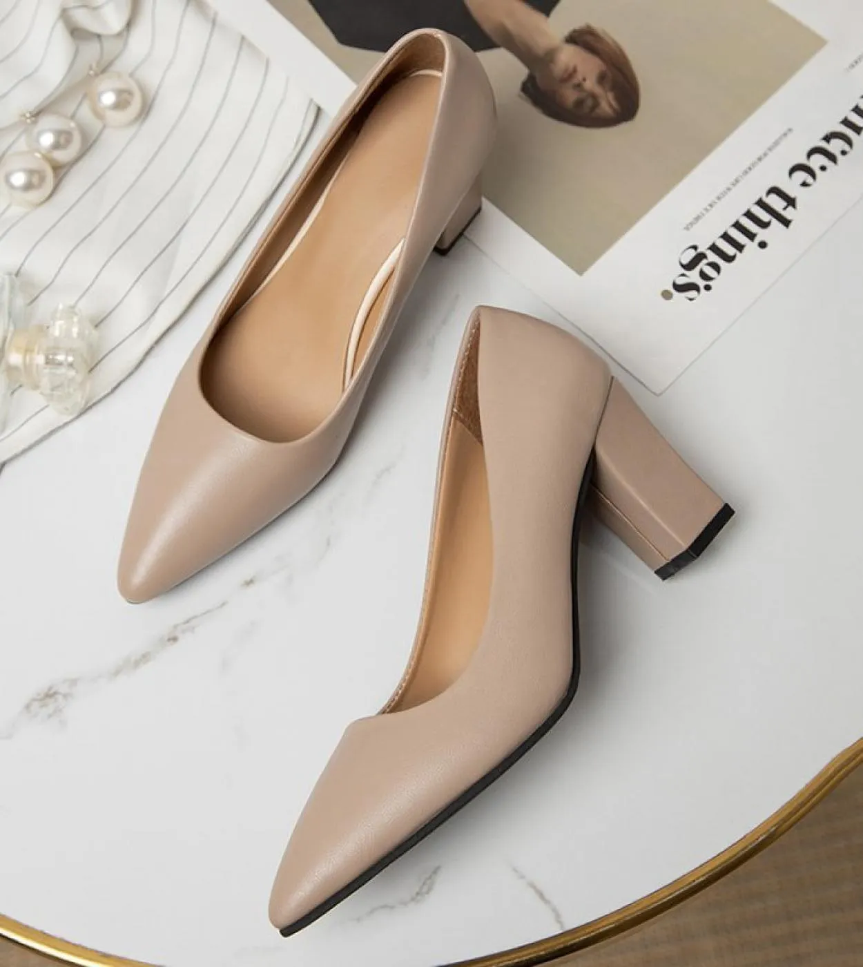 Summer 2022 New High Heels Pointed Toe Shallow Women Shoes Luxury Brand Fashion Wedding Dress Woman Shoes Pumps Mujer Za